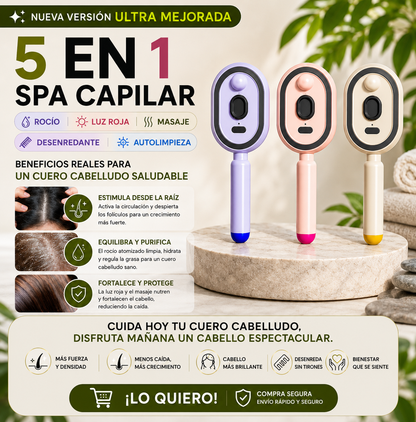Último día 50% de descuento Cepillo Alisador de Vapor — Cabello de Salón en 2 Minutos ✨