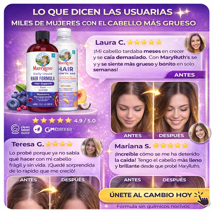 MaryRuth’s Combo Cabello Fuerte y Largo