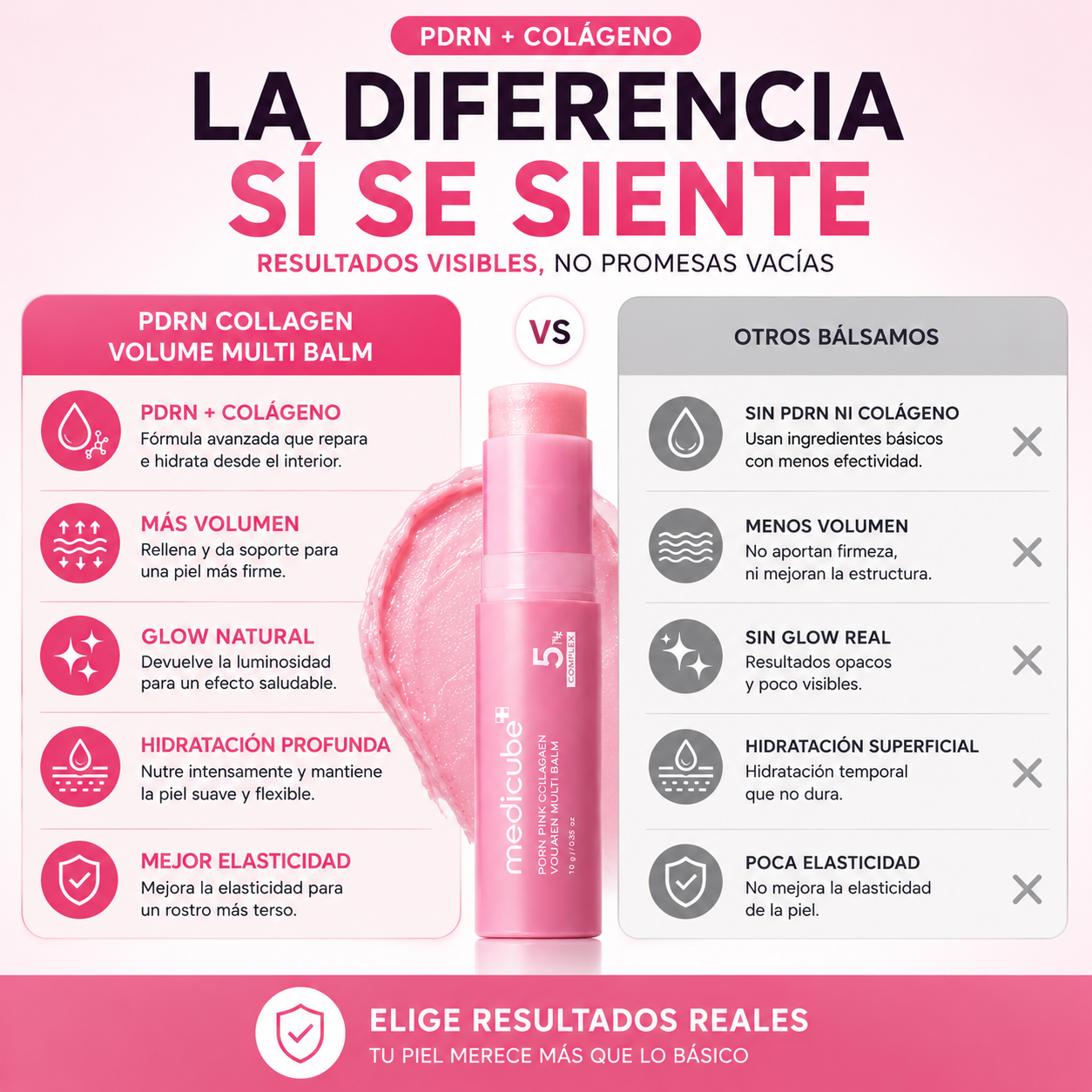 Bálsamo Coreano de Colágeno Multi-Efecto - Borra Ojeras, Líneas y Arrugas en Segundos- Rutina K-Beauty Anti-Edad con Textura Melt-On-Touch