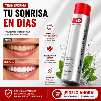ENGUAJE BUCAL COREANO HISMILE ID PARA BLANQUEAR LOS DIENTES Y REFRESCAR EL ALIENTO