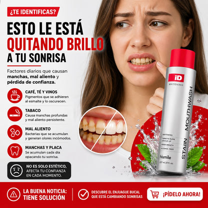 ENGUAJE BUCAL COREANO HISMILE ID PARA BLANQUEAR LOS DIENTES Y REFRESCAR EL ALIENTO