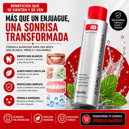 ENGUAJE BUCAL COREANO HISMILE ID PARA BLANQUEAR LOS DIENTES Y REFRESCAR EL ALIENTO