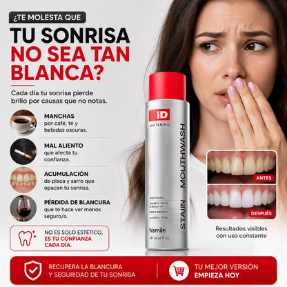 ENGUAJE BUCAL COREANO HISMILE ID PARA BLANQUEAR LOS DIENTES Y REFRESCAR EL ALIENTO
