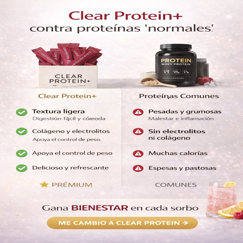 ARRAE Clear Protein+ (Proteina, Colageno, Electrolitos) en polvo