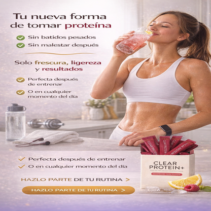 ARRAE Clear Protein+ (Proteina, Colageno, Electrolitos) en polvo