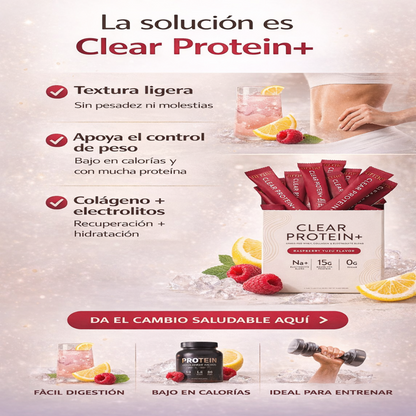 ARRAE Clear Protein+ (Proteina, Colageno, Electrolitos) en polvo